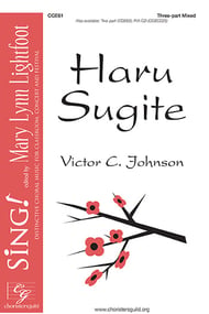 Haru Sugite Three-Part Mixed choral sheet music cover Thumbnail